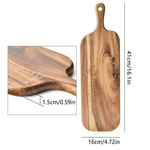 Double-Sided Wooden Board for Bread Fruit Plates