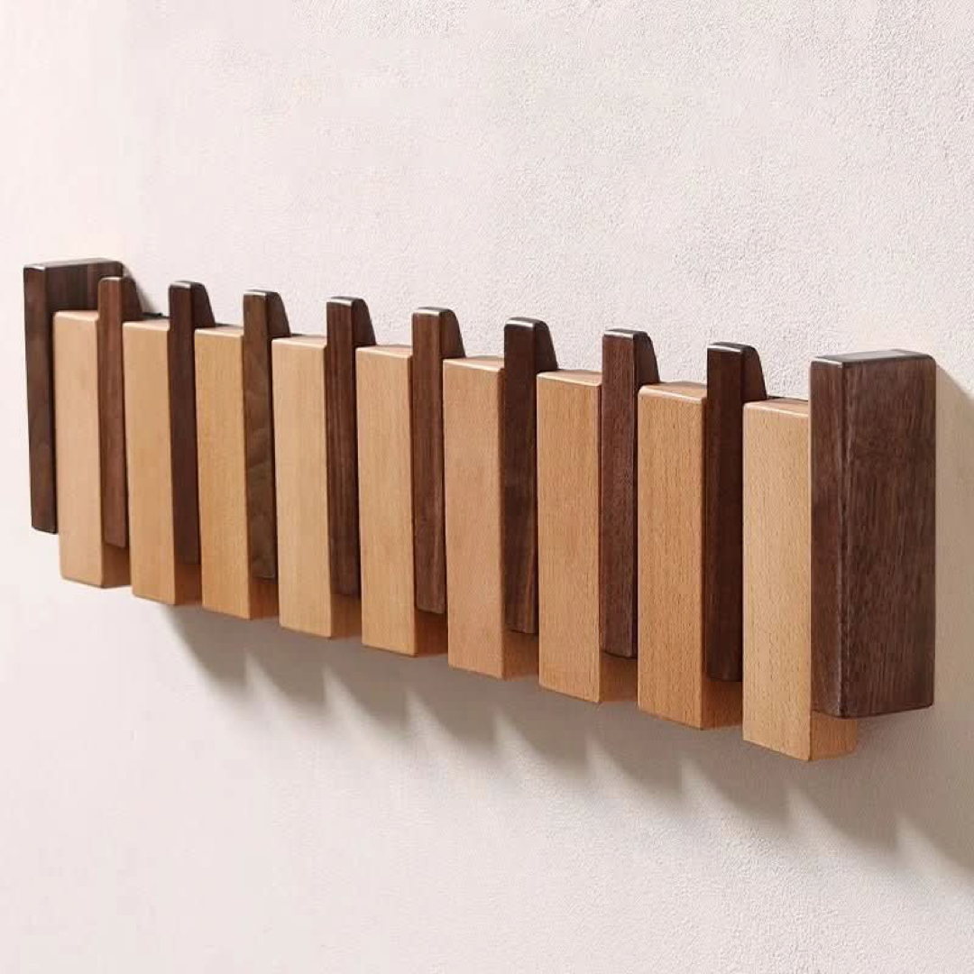 Piano Key Wall Rack for Clutter-Free Storage