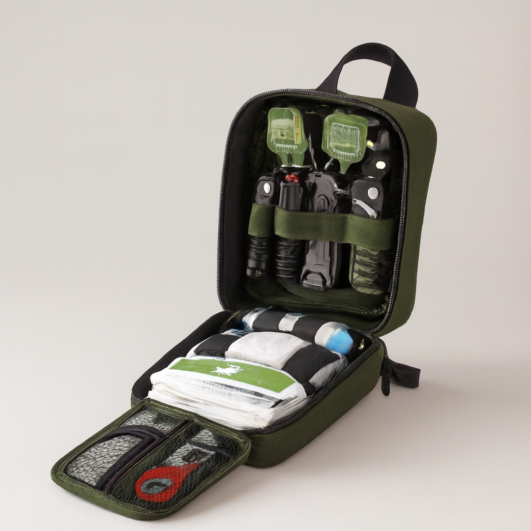 Botiquín de primeros auxilios MOLLE compacto para preparación al aire libre