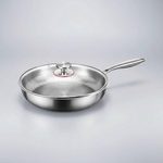 Gesmede titanium koekenpan voor moeiteloos koken  