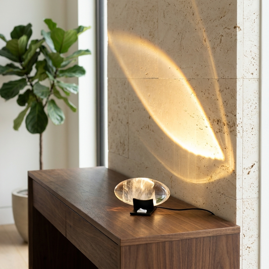 Kristallen projectielamp – creëert een opvallende gloed