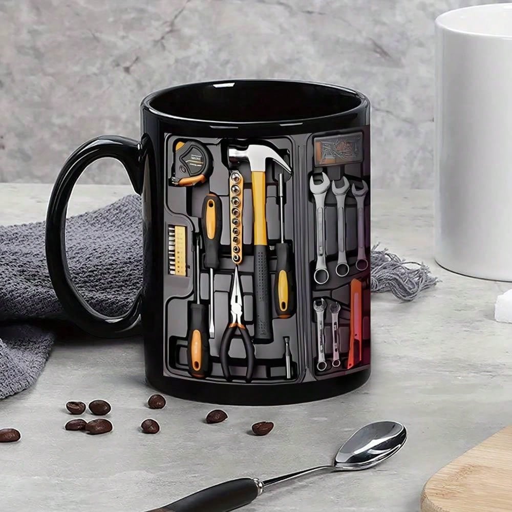 Tasse à café sur le thème des outils pour un café quotidien réconfortant