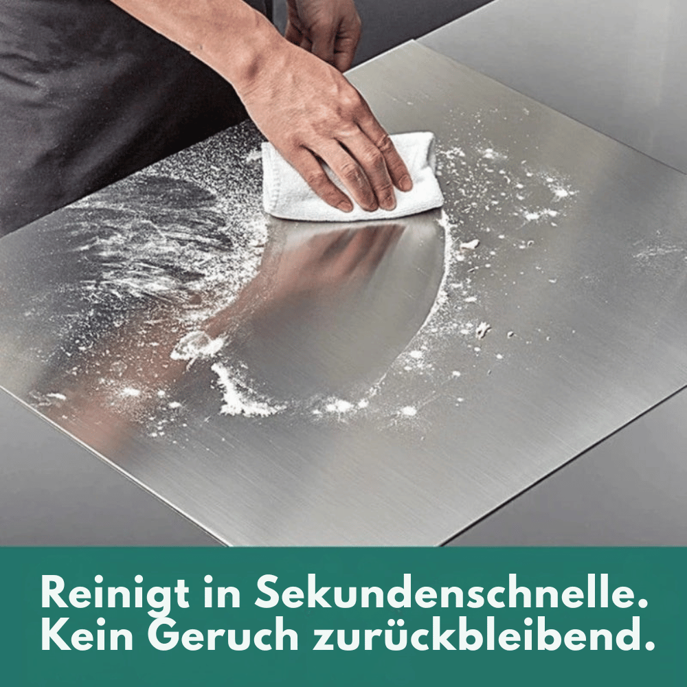 Schneidebrett aus Edelstahl für saubereres Vorbereiten
