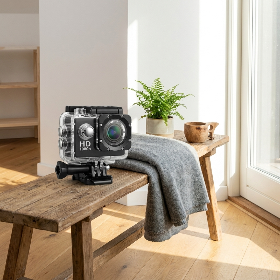 Cameră de acțiune 4K impermeabilă pentru amintiri surprinse fără mâini