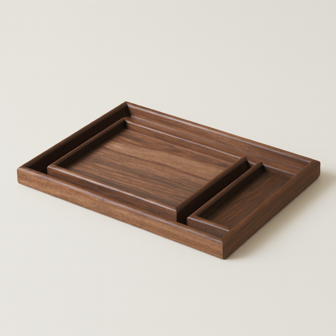 Houten Draagtray voor Morstvrij Serveren
