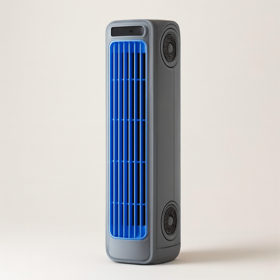 Oplaadbare draagbare ventilator voor stille verkoeling