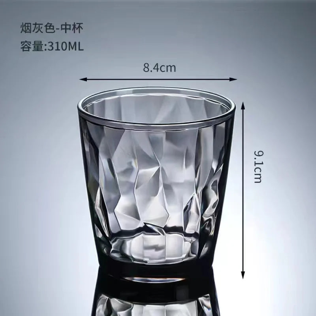 Vasos transparentes cristalinos para sorbos sin preocupaciones