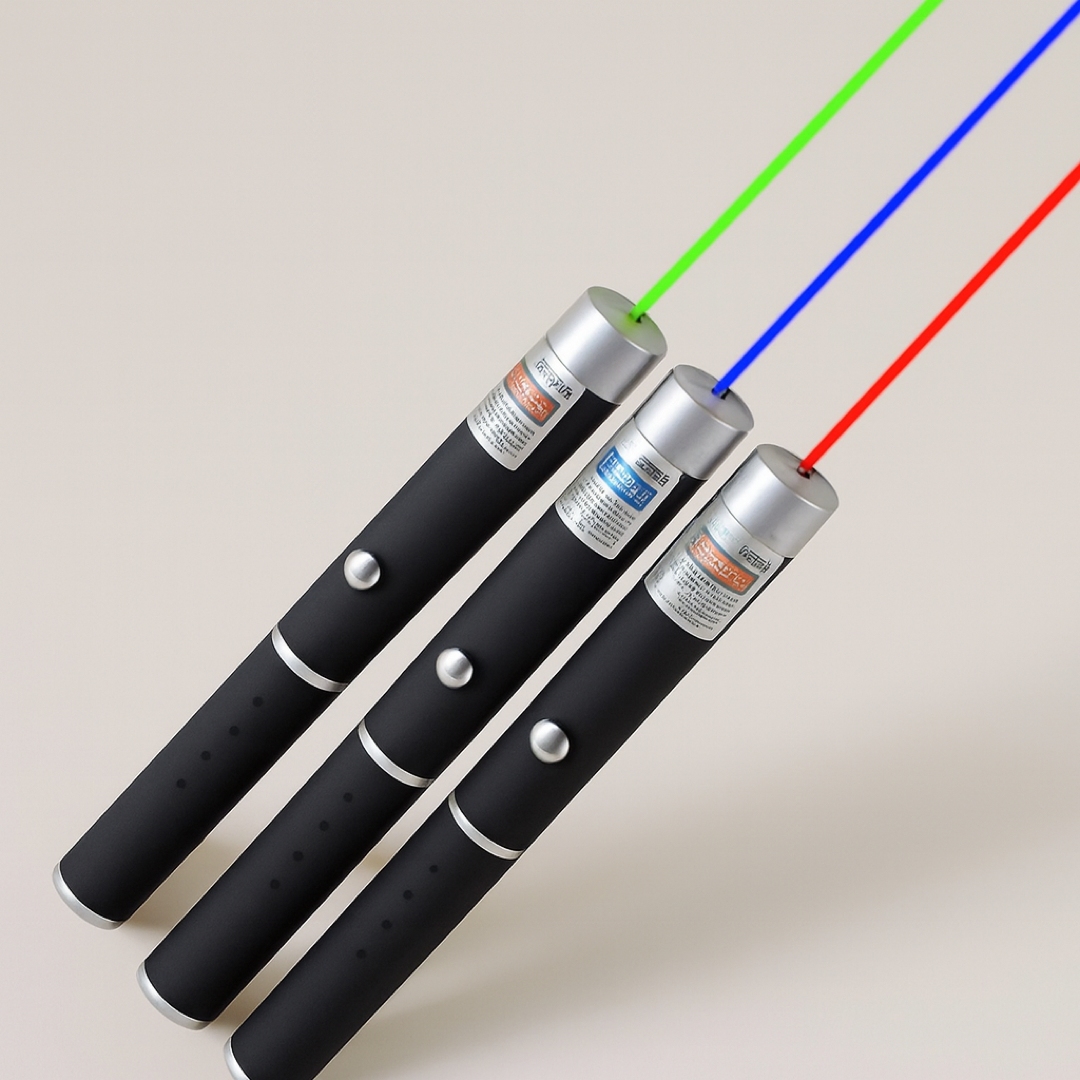 Indicator laser tricolor pentru indicare clară