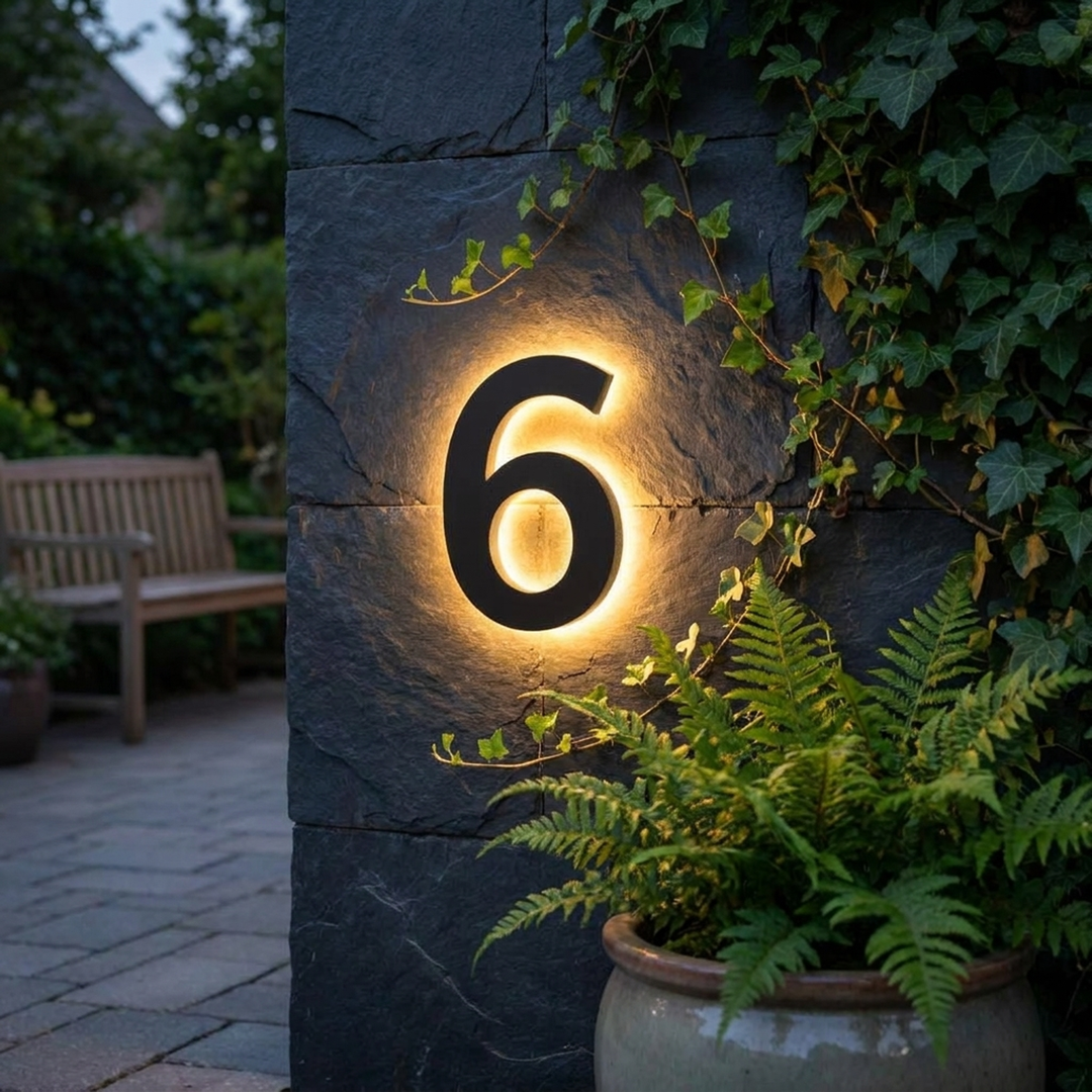 Personalisierte LED-Hausnummern für gute Sichtbarkeit