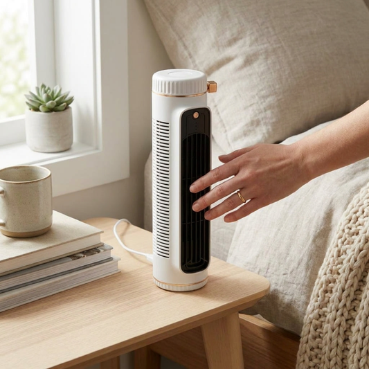 Kompaktní bezlopatkový ventilátor pro tiché osobní chlazení