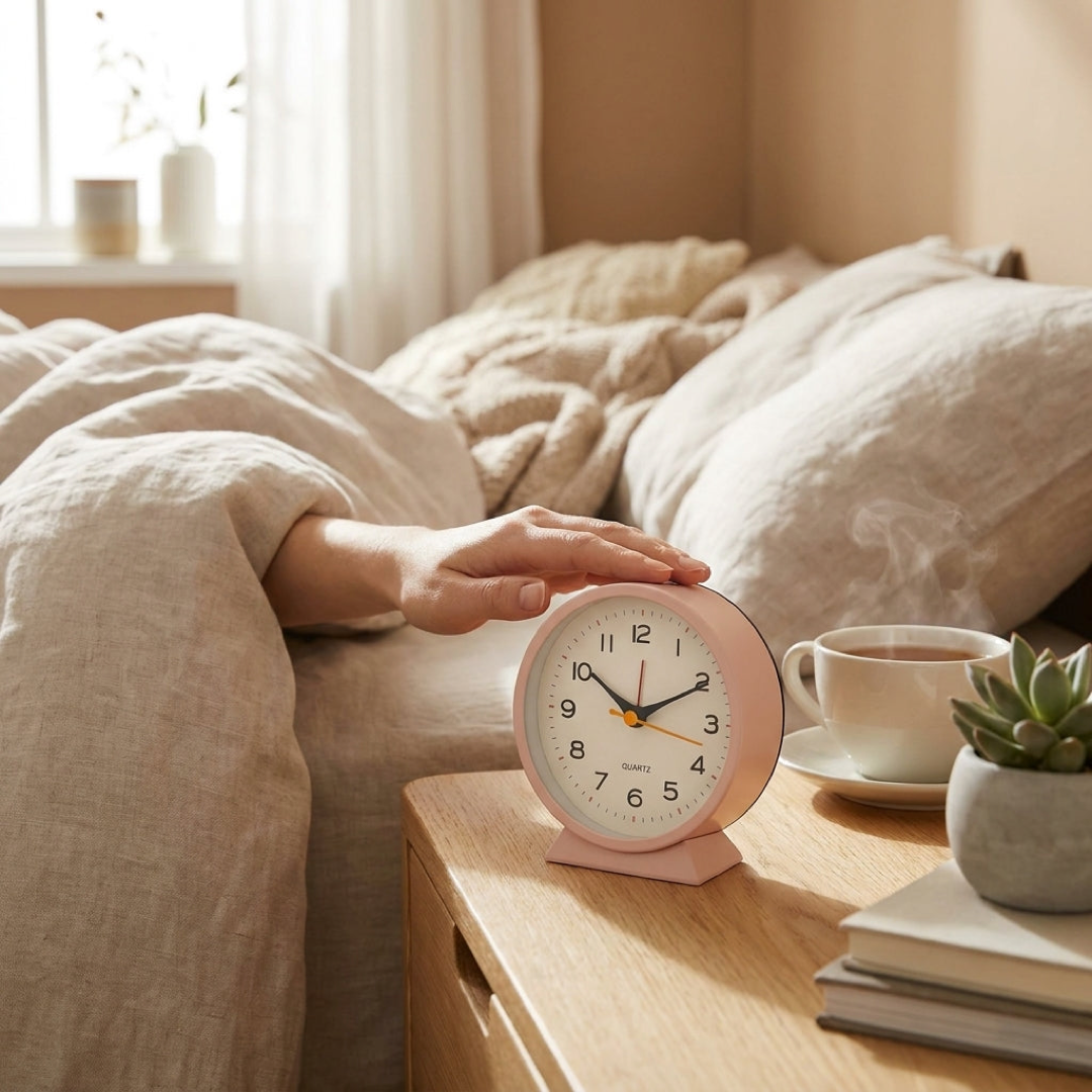 Réveil à balayage silencieux pour un sommeil paisible