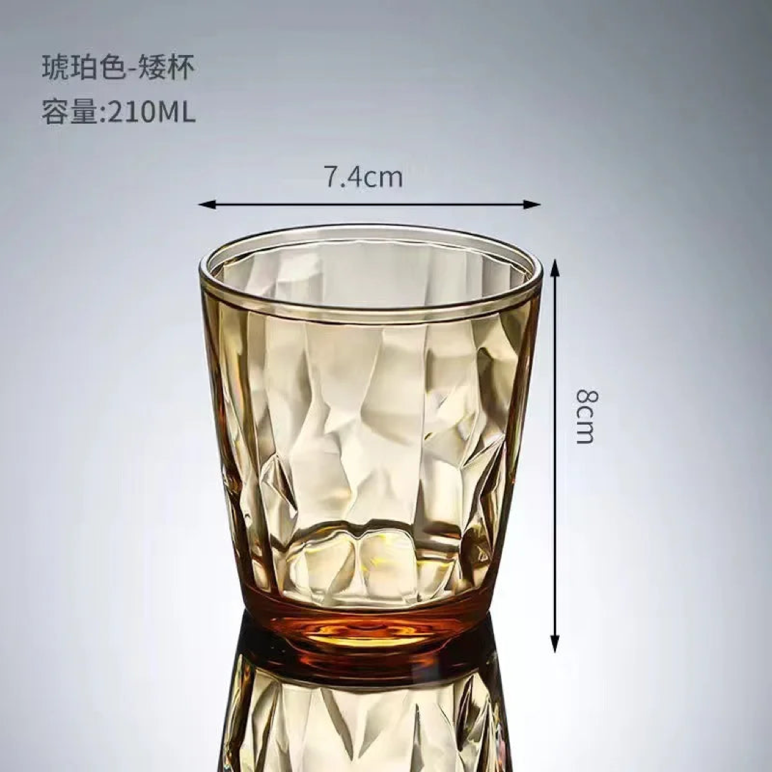 Vasos transparentes cristalinos para sorbos sin preocupaciones