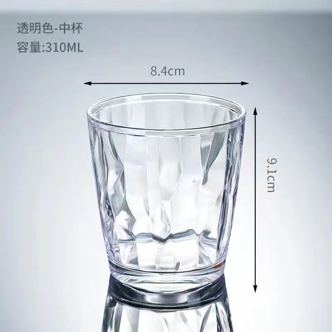 Vasos transparentes cristalinos para sorbos sin preocupaciones