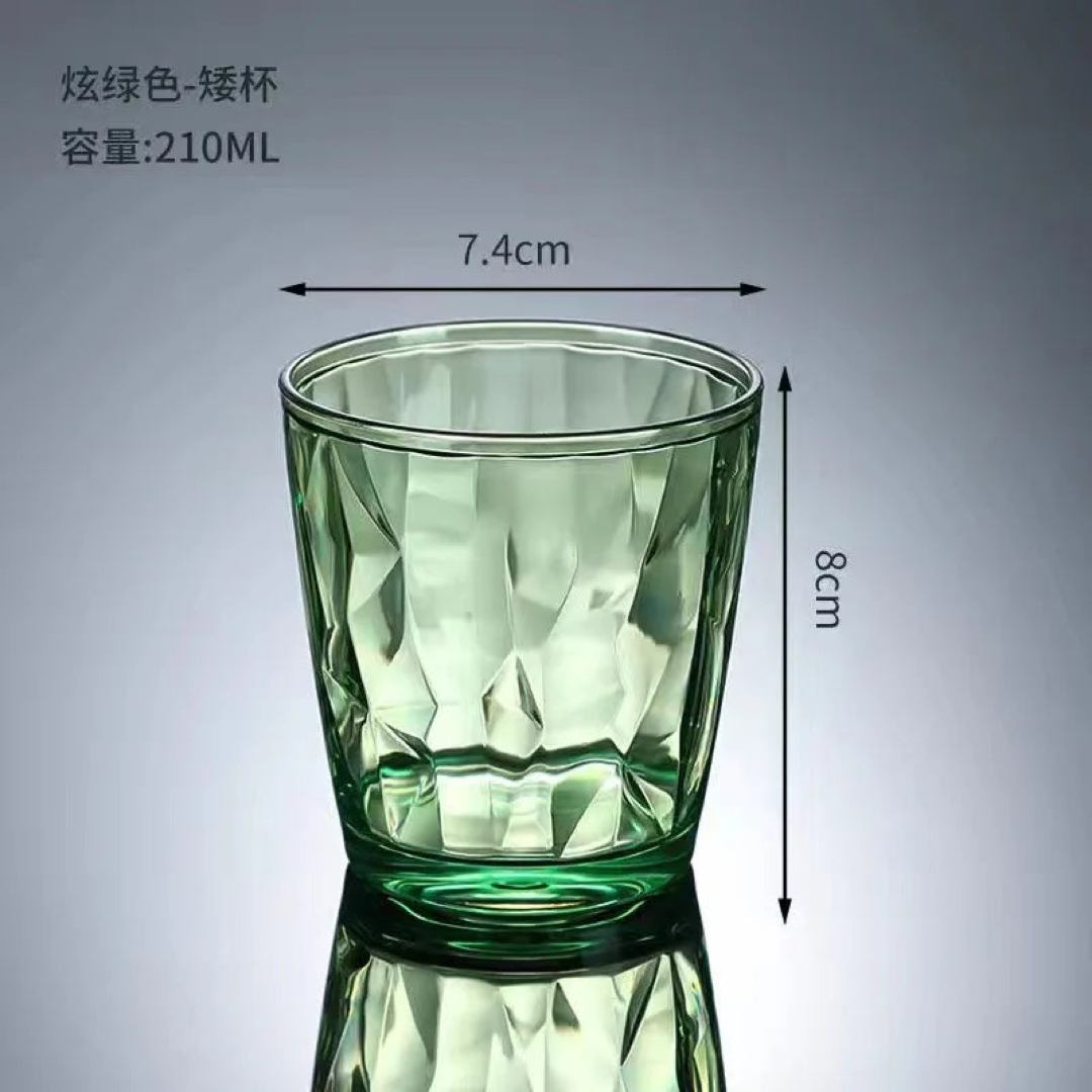 Vasos transparentes cristalinos para sorbos sin preocupaciones