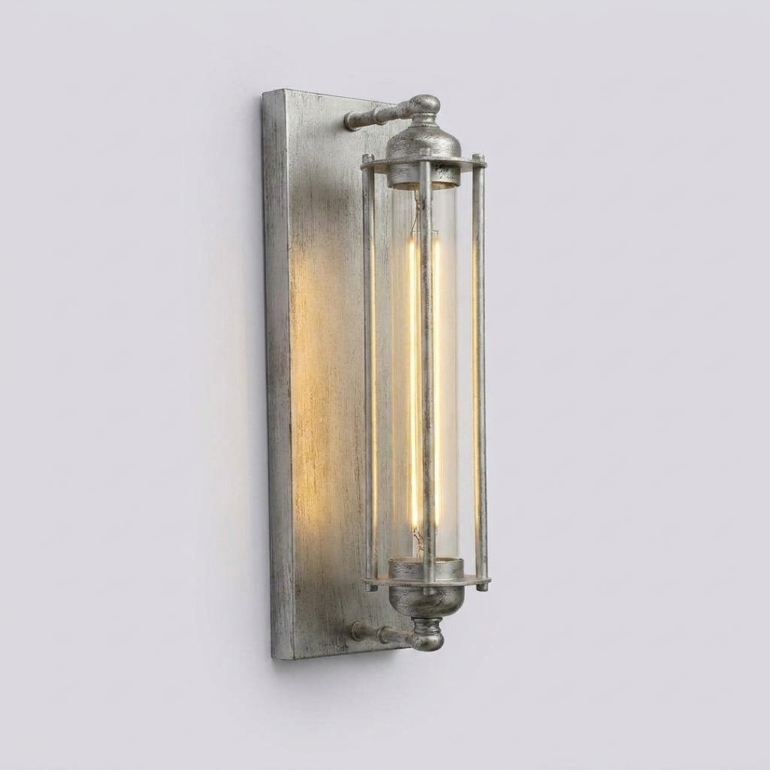 Vintage Metall-Wandleuchte für warmes Licht