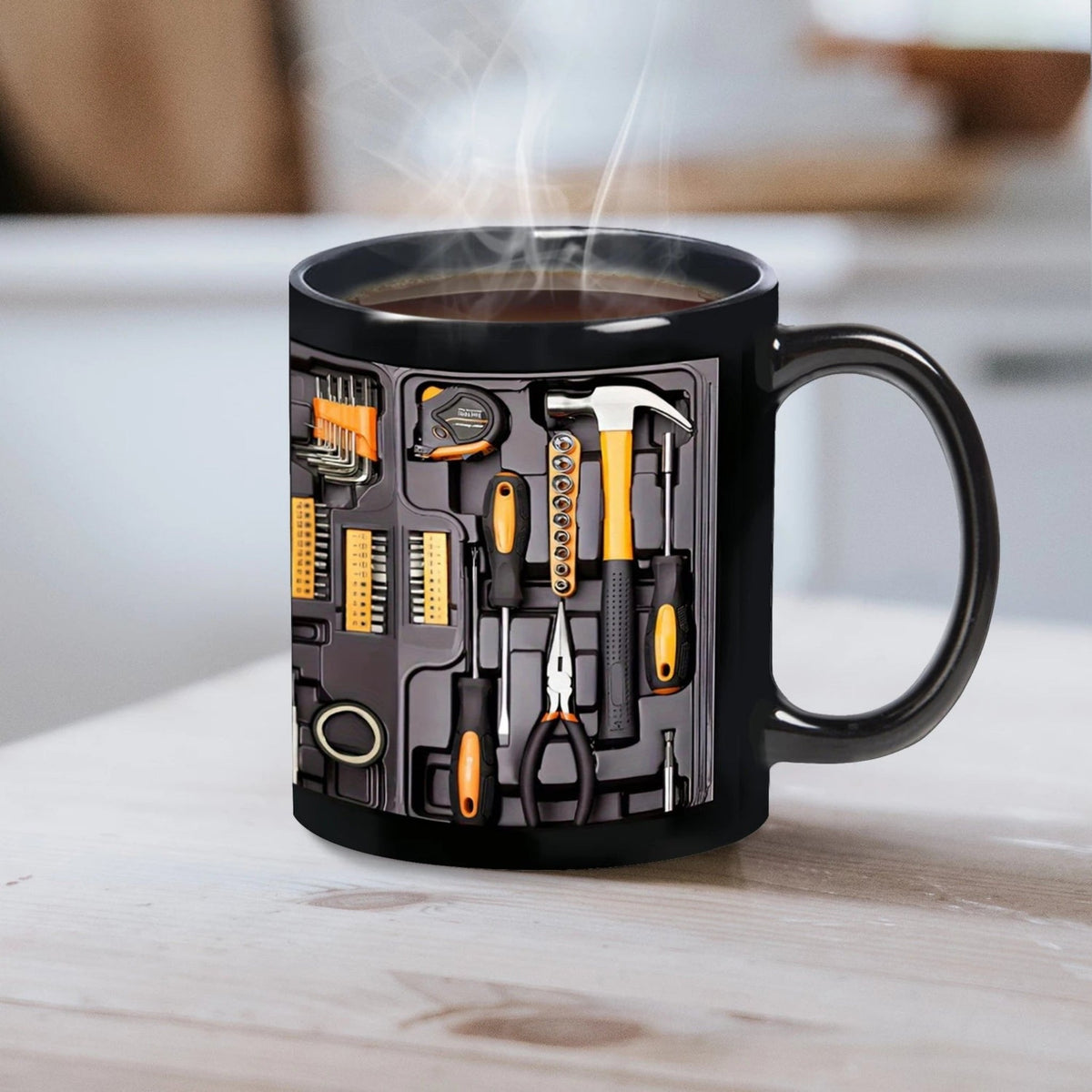 Tasse à café sur le thème des outils pour un café quotidien réconfortant