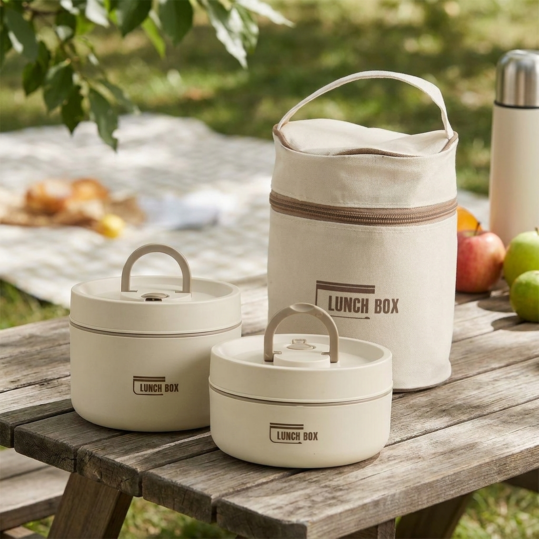 Lunch box isolato impilabile per pasti caldi
