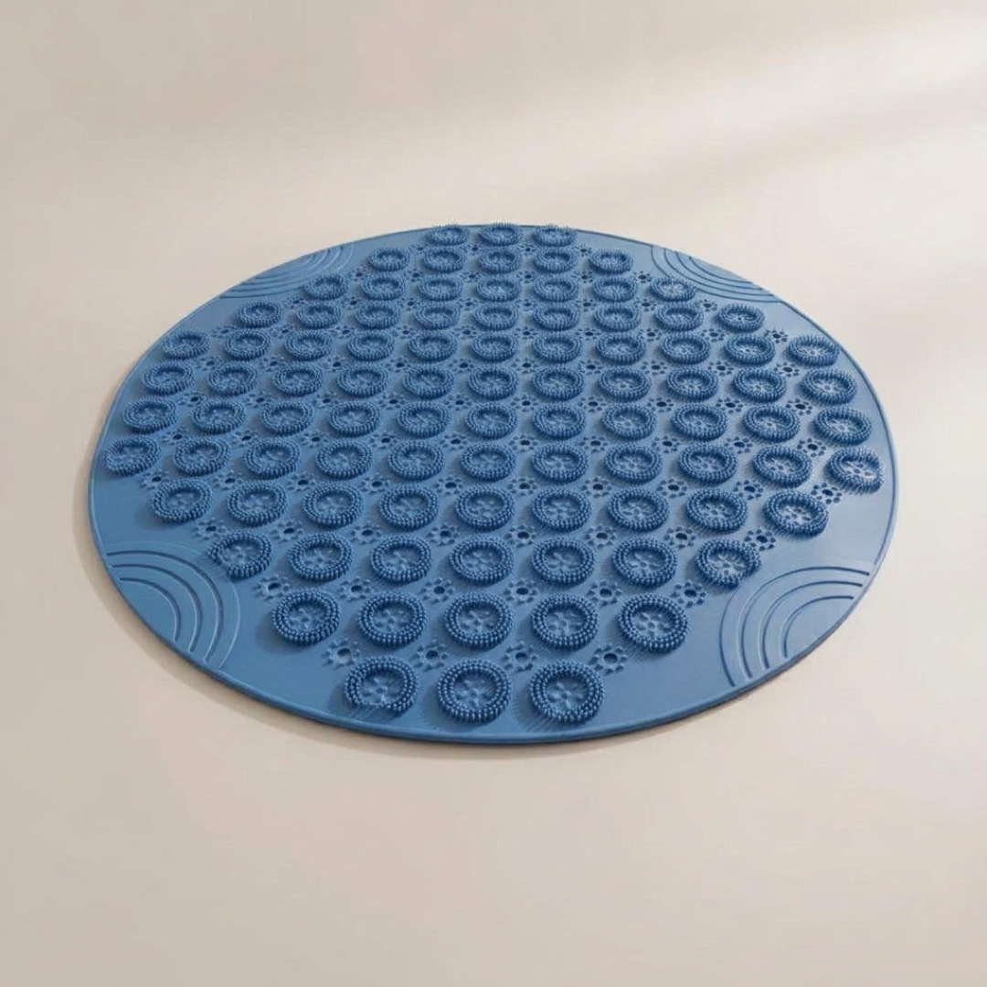Ronde antislip badmat met zuignappen