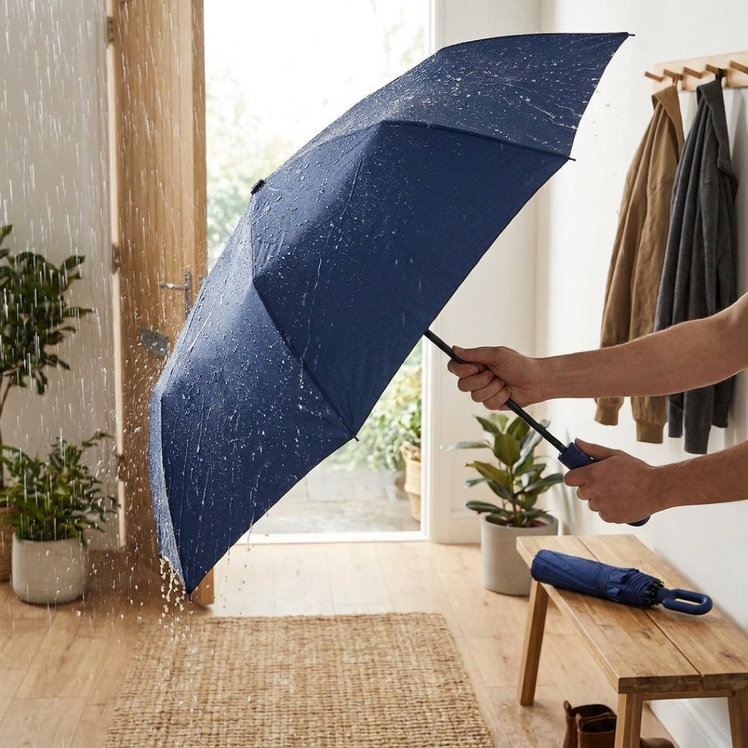 Automatischer windfester Regenschirm für alle Wetterlagen