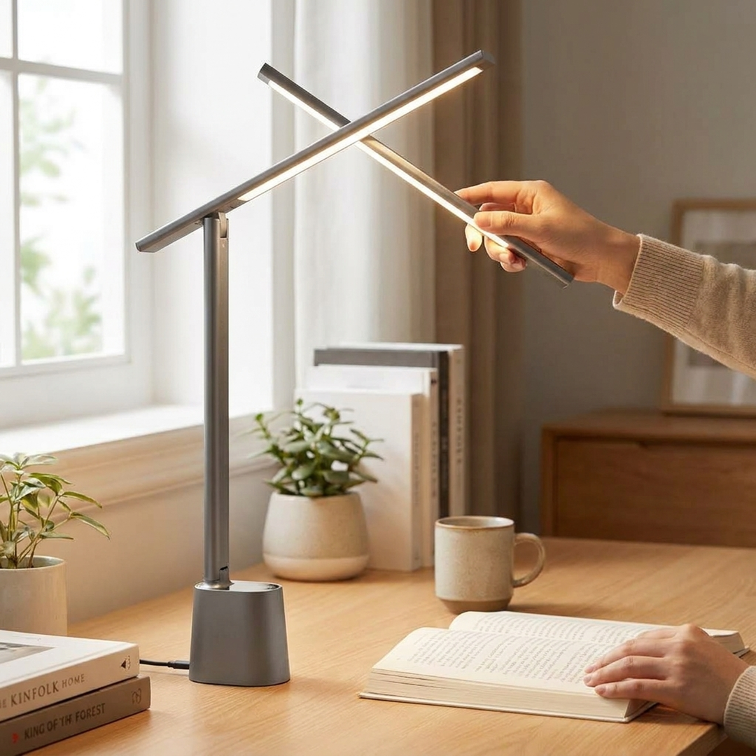Kabellose klappbare Schreibtischlampe für flexibles Licht