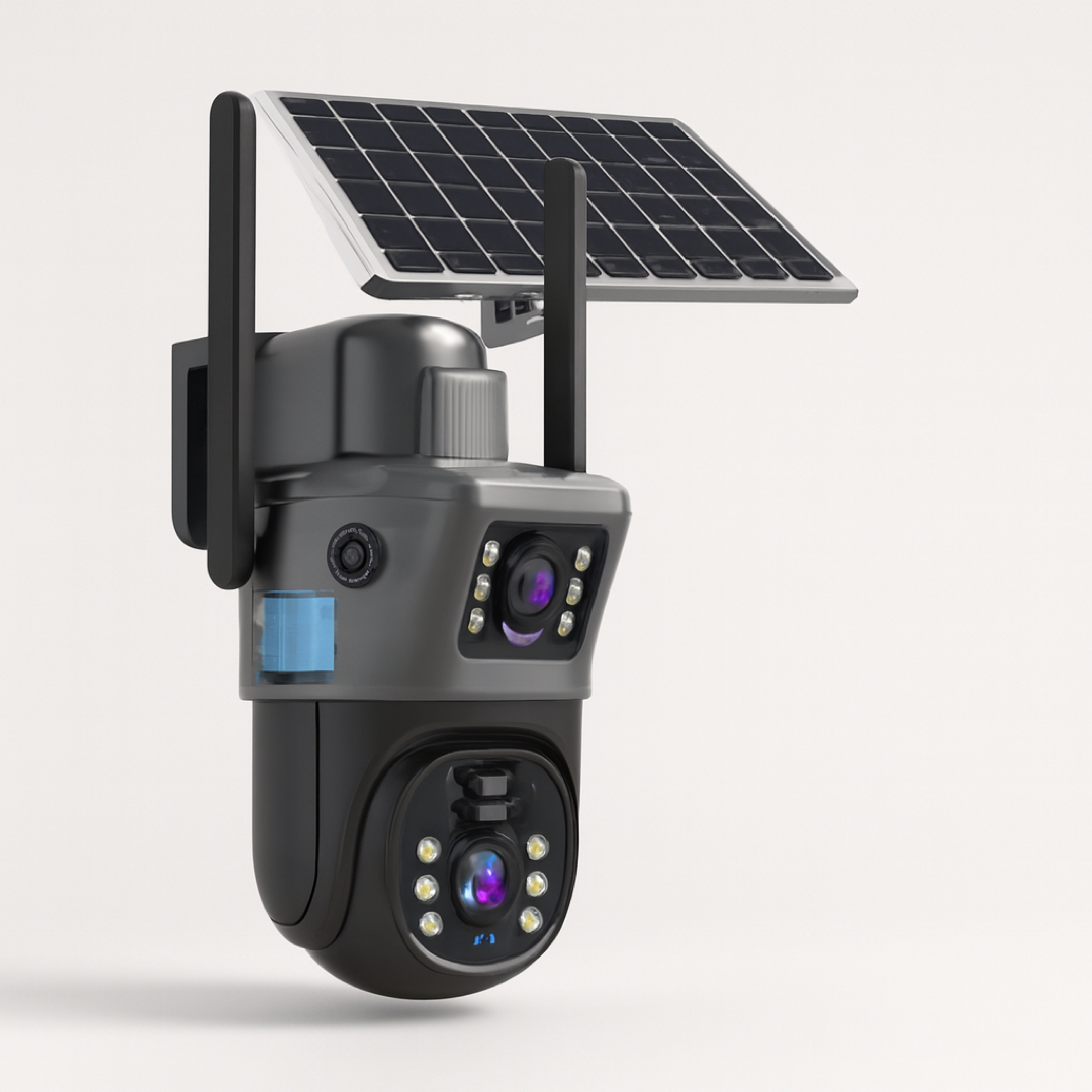 Caméra de sécurité solaire pour une surveillance extérieure intelligente