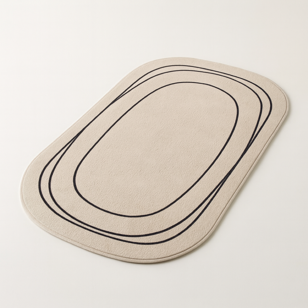 Alfombrilla de baño abstracta para pasos más seguros y secos  