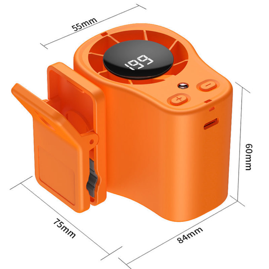 Ventilador personal LED para enfriamiento manos libres en viaje