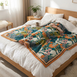 Florale Baumwoll-Tagesdecke für kühlen Sommerkomfort
