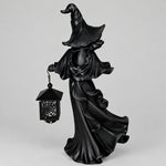 Schwarze Hexenlaterne für gemütliches Halloween-Licht