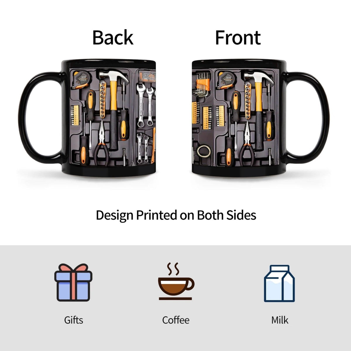 Tasse à café sur le thème des outils pour un café quotidien réconfortant