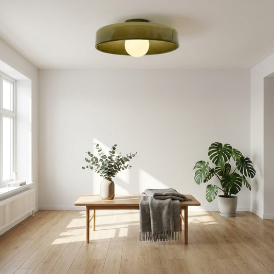 Plafonnier en verre nordique pour une ambiance réglable