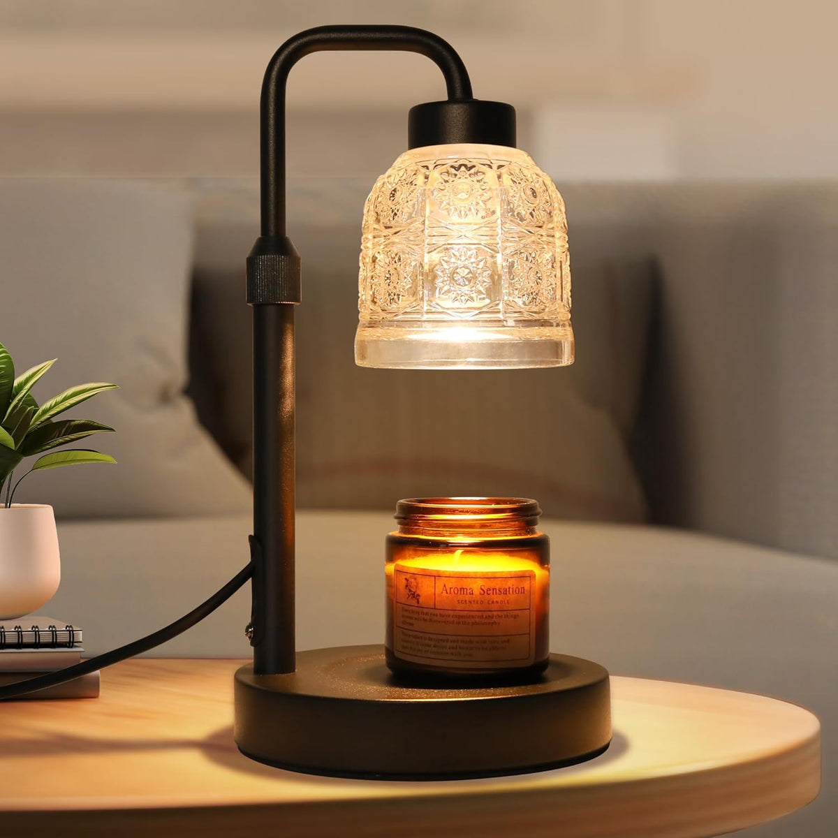 Lampa na ohřívání svíček s bezpečným časovačem