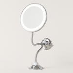 Specchio con ventosa e 10 luci per una cura precisa