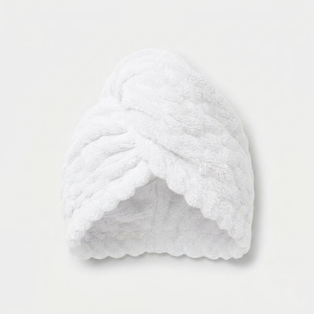 Turban de păr din microfibră pentru uscare mai rapidă, fără electrizare