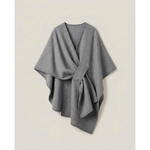 Omkeerbare poncho-wrap voor moeiteloos laagjes dragen  