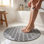 Ronde antislip badmat met zuignappen