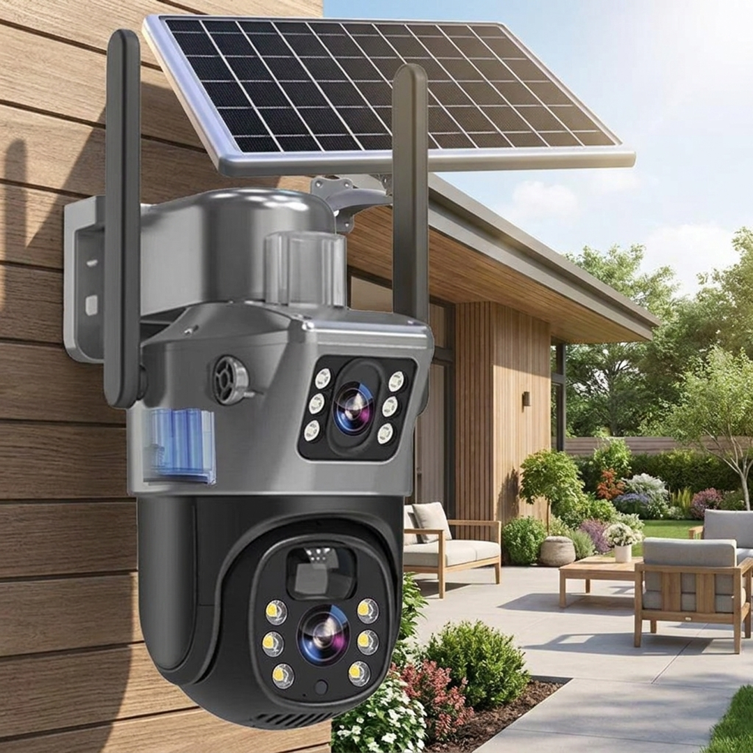 Caméra de sécurité solaire pour une surveillance extérieure intelligente