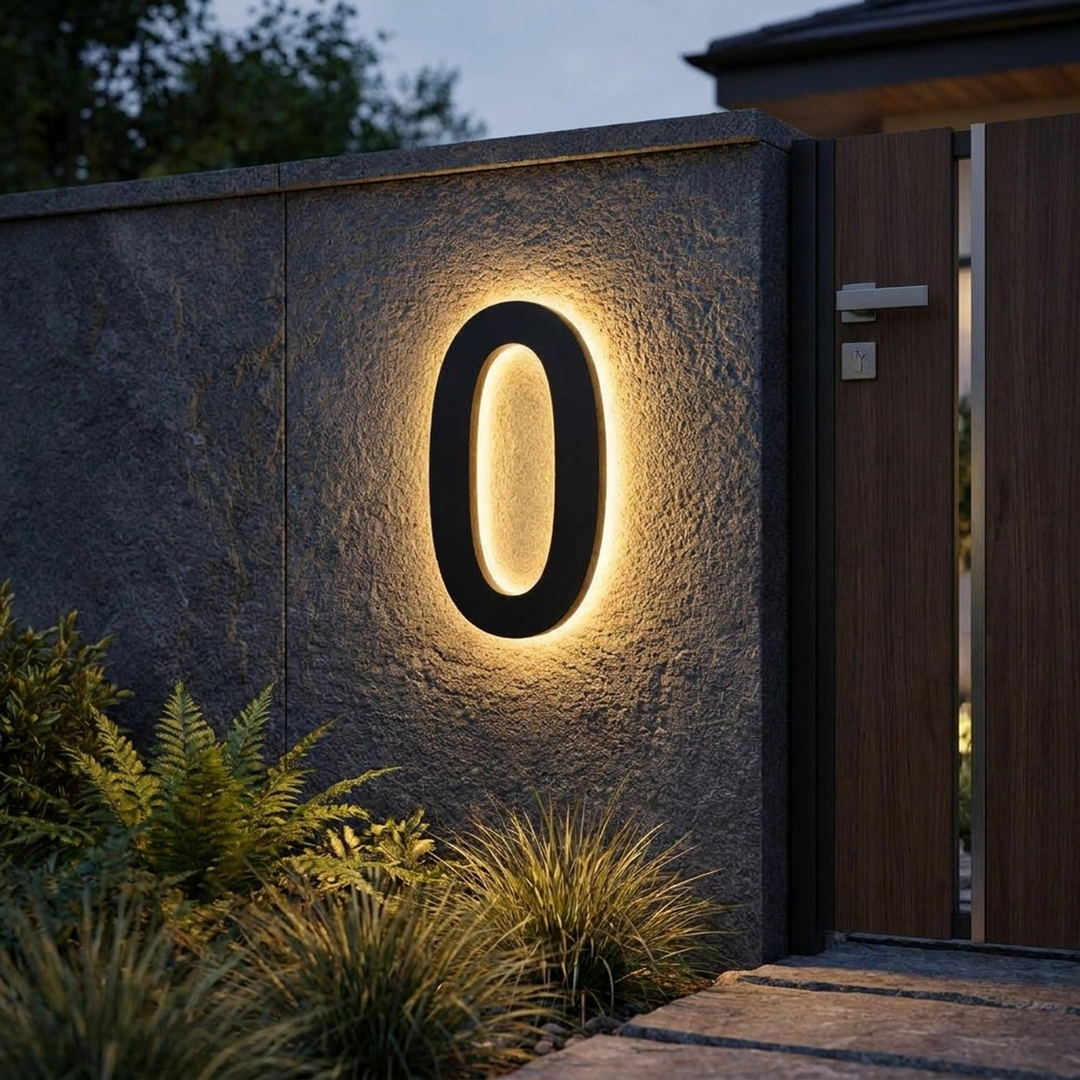 Personalisierte LED-Hausnummern für gute Sichtbarkeit