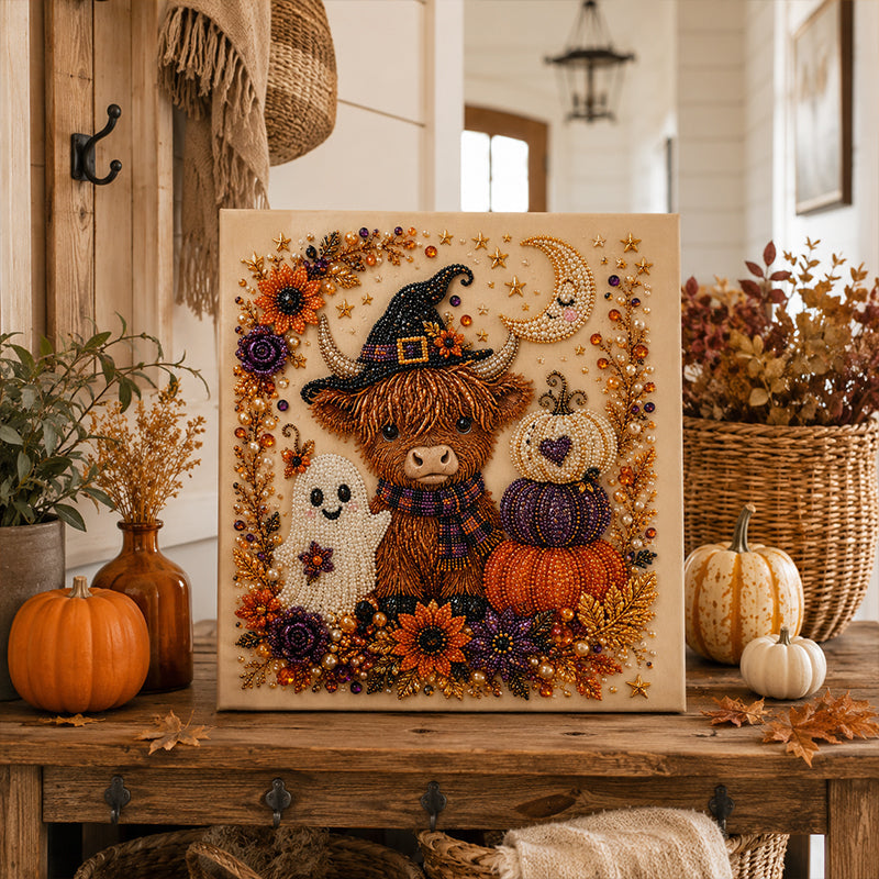 Set de artă cu mărgele, cu tematică de Halloween, pentru decorațiuni festive