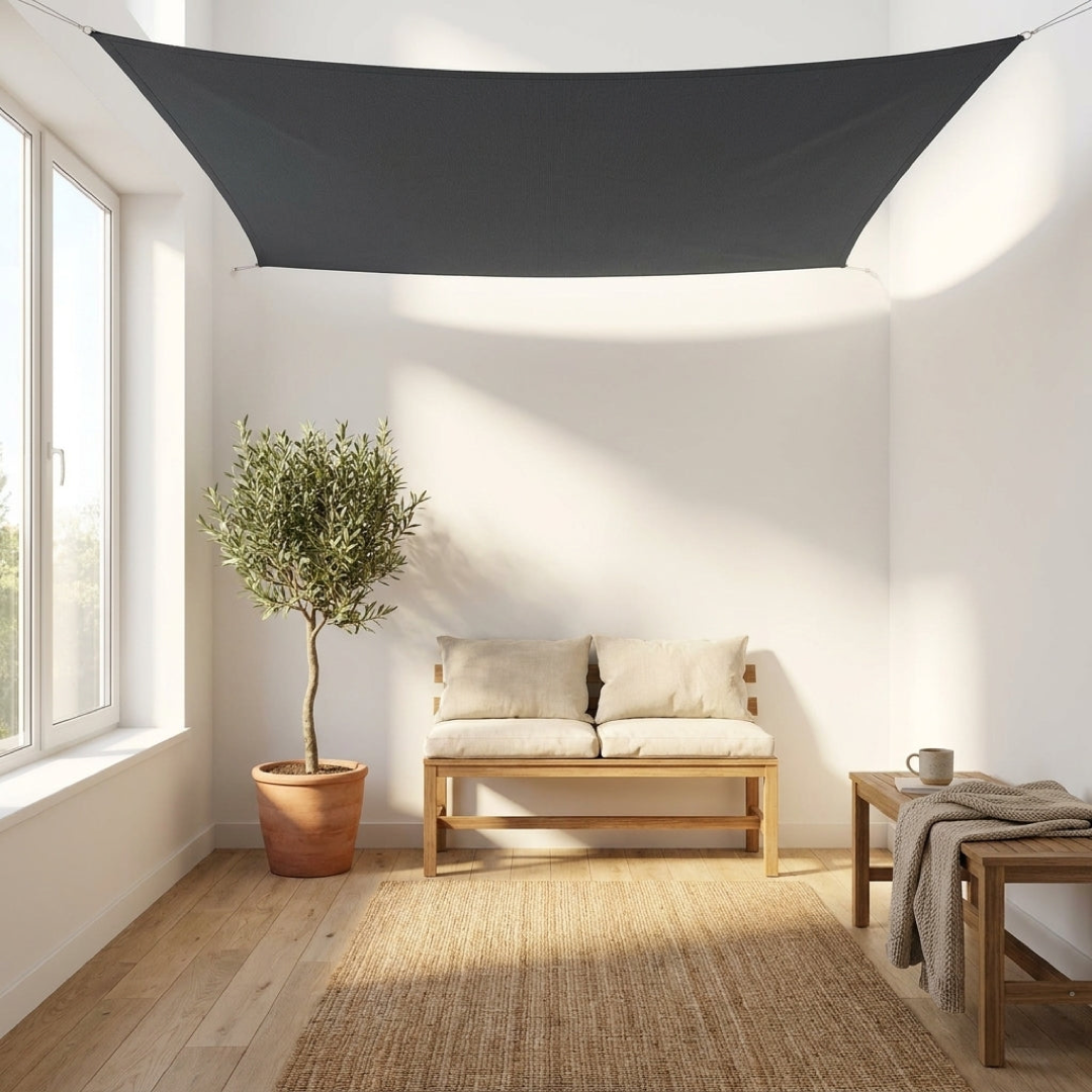 Vela de sombra impermeable para comodidad en todo clima  