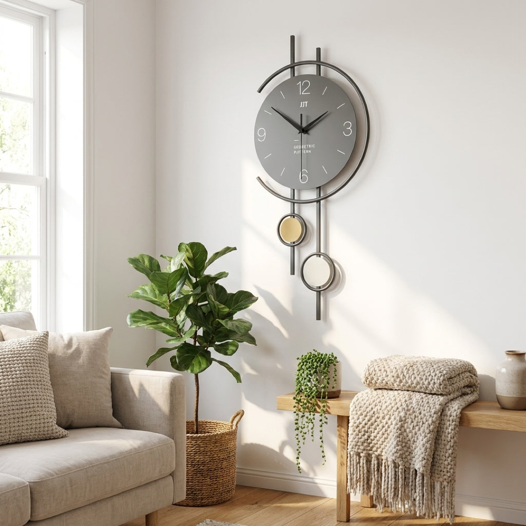 LYKKA Timepiece – Horloge murale nordique pour une mesure du temps paisible