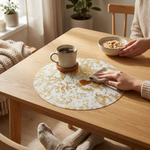 Glanzende Folie Placemat voor Moeiteloze Schoonmaak