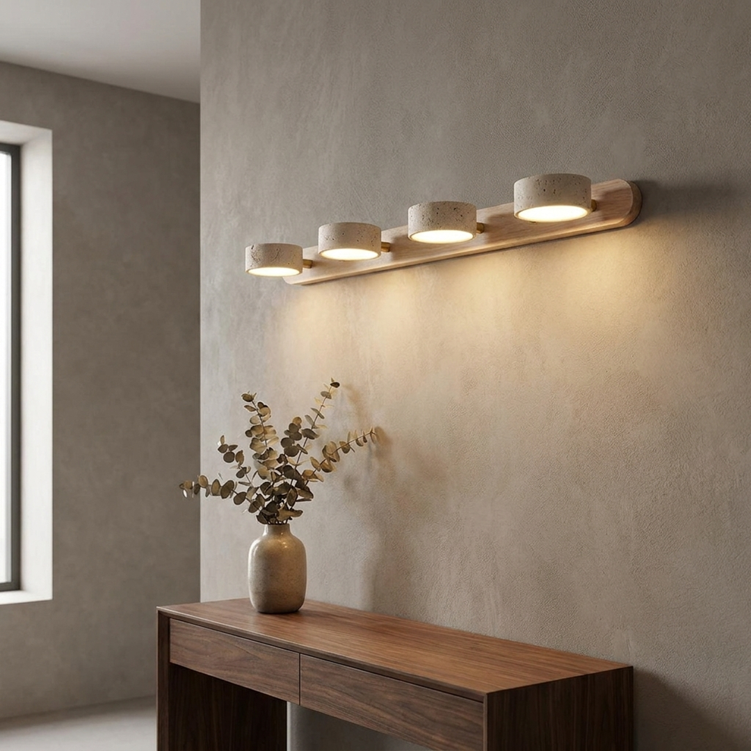 Travertijn Wandlamp voor Warme Sfeerverlichting