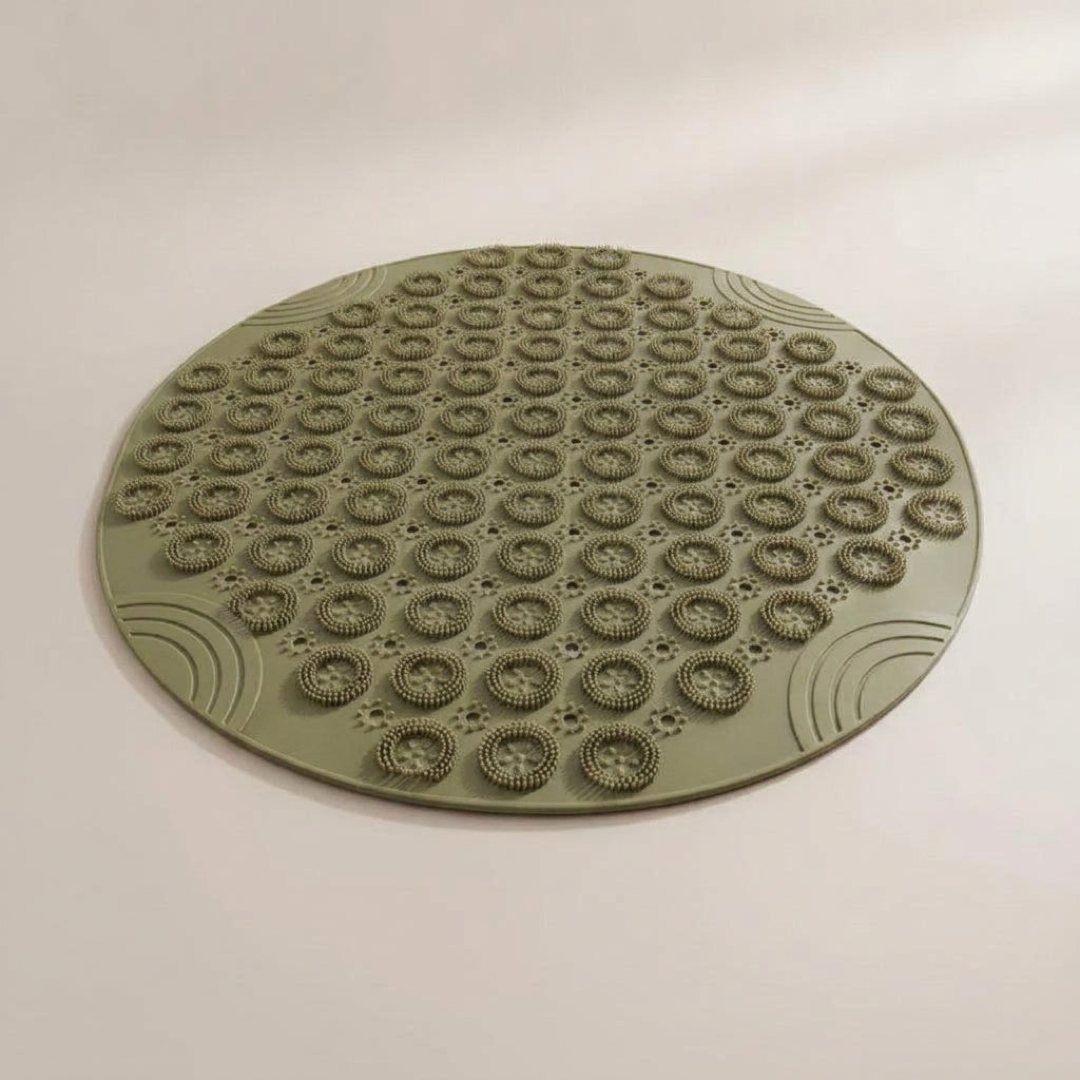 Ronde antislip badmat met zuignappen