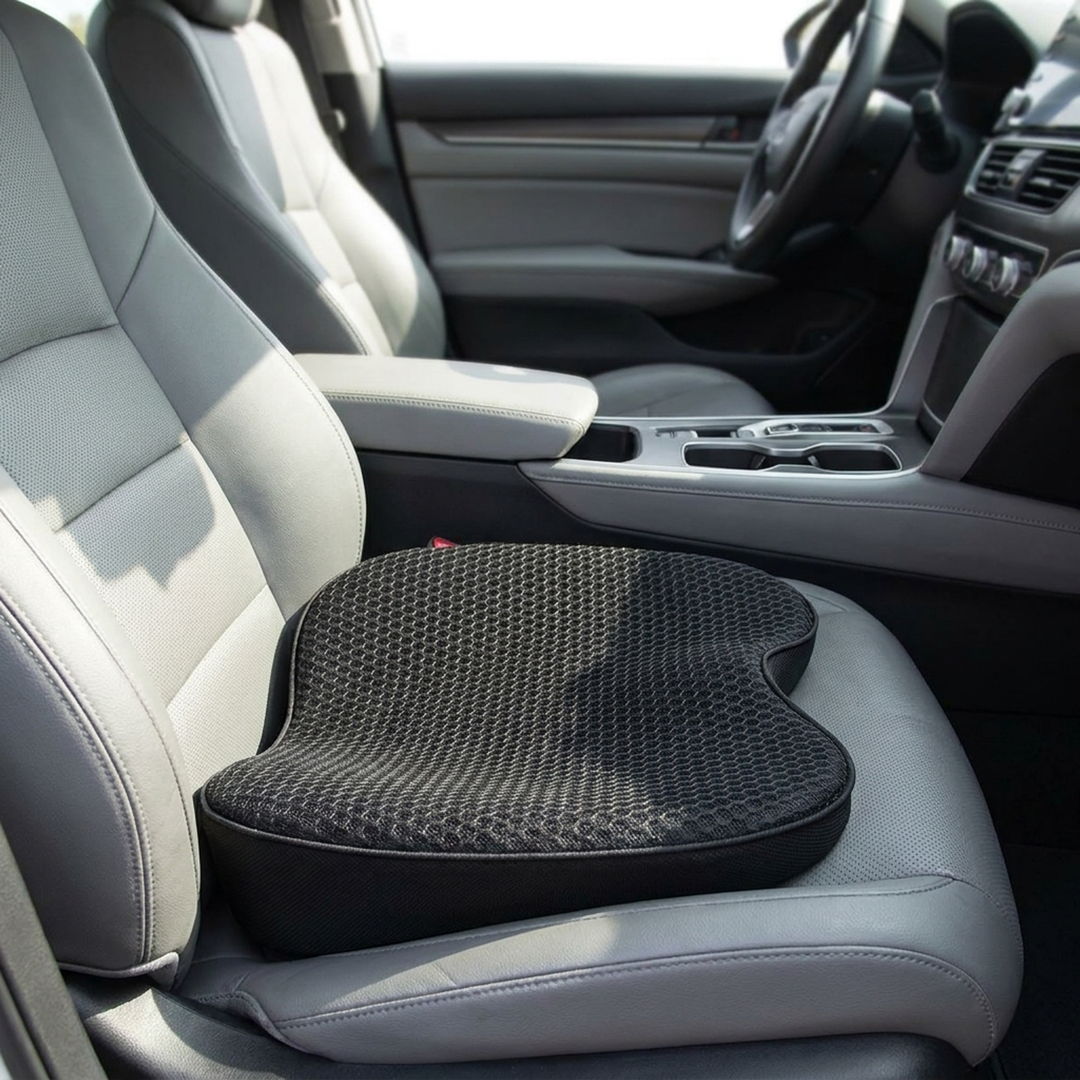 Cuscino in memory foam per guidatore per una migliore visibilità