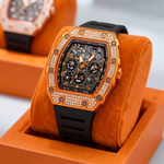 Rhinestone tonneau horloge voor moeiteloze stijl