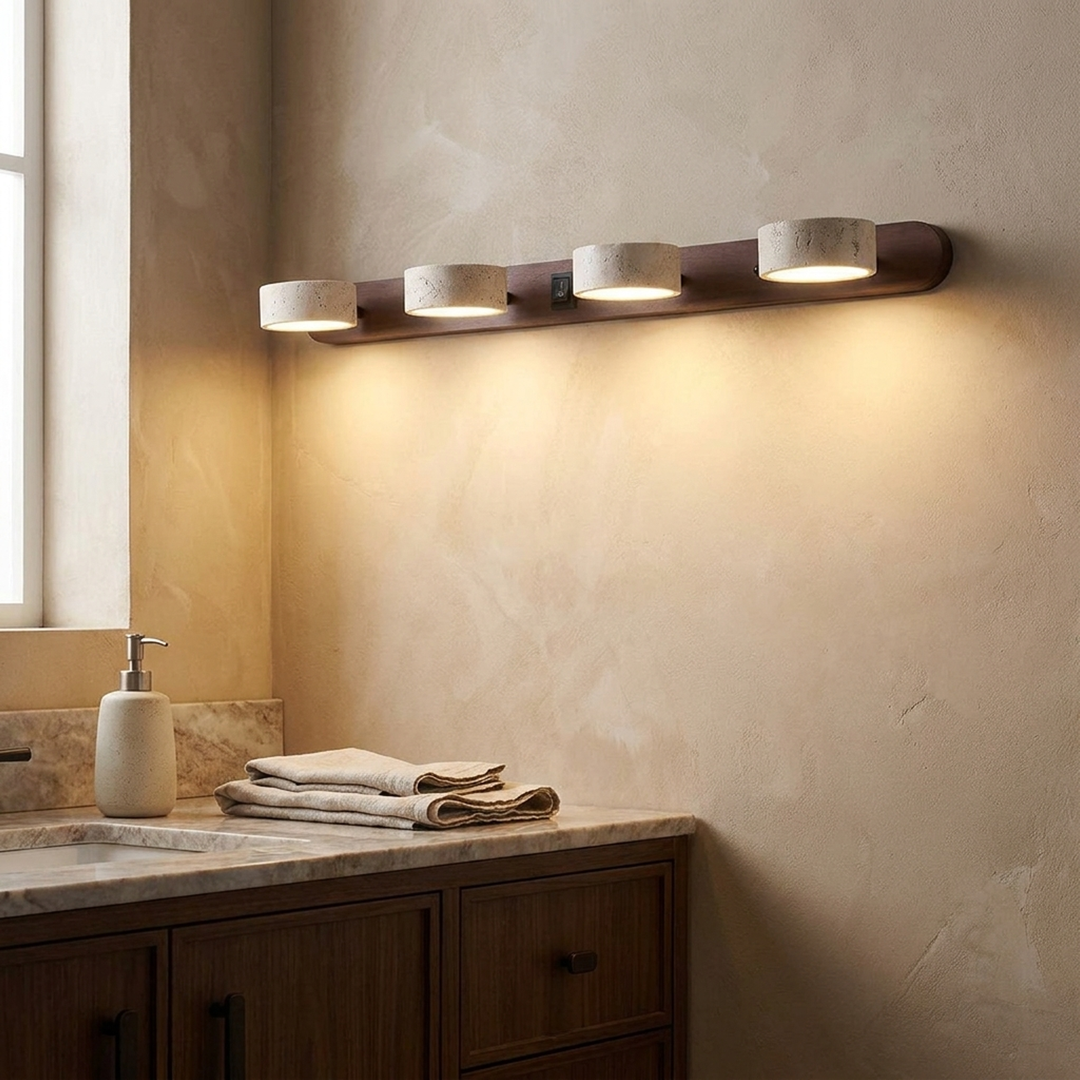 Travertijn Wandlamp voor Warme Sfeerverlichting