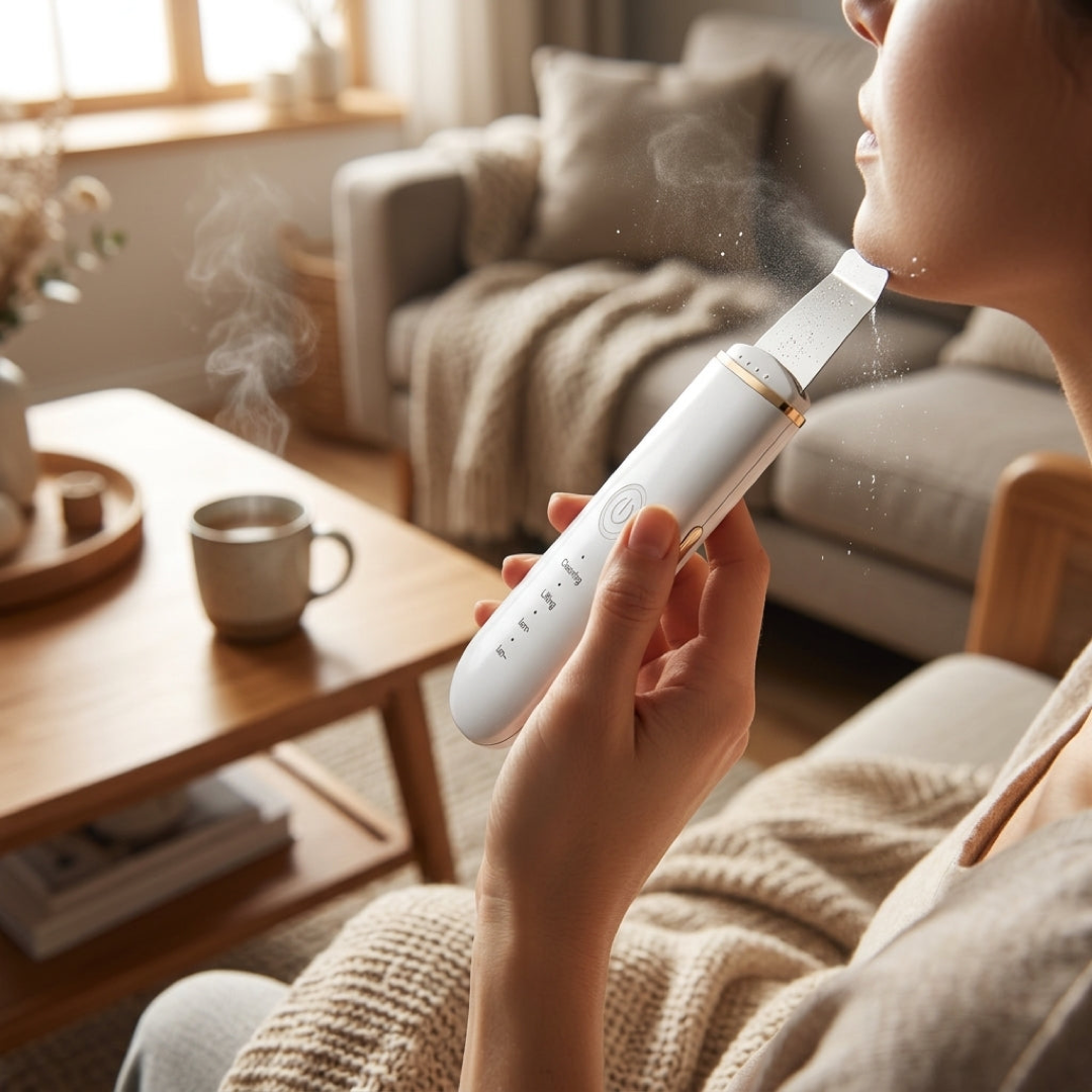 Espátula facial ultrasónica para poros más limpios