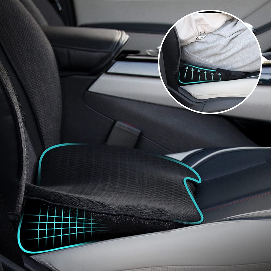 Cuscino in memory foam per guidatore per una migliore visibilità