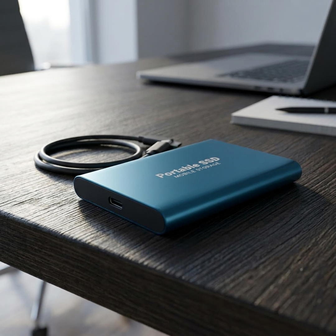 Compacte externe SSD voor snelle back-ups